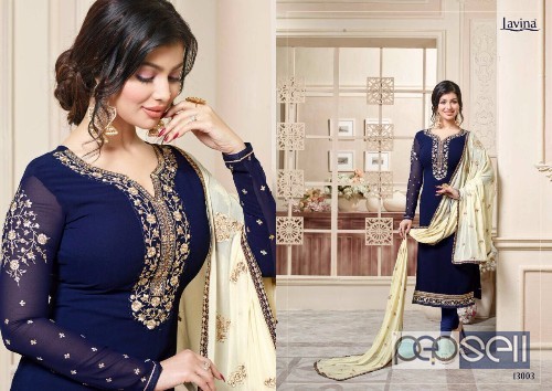 elegant georgette embroidered lavina vol 13 suits with nazneen dupatta avaialble 1 