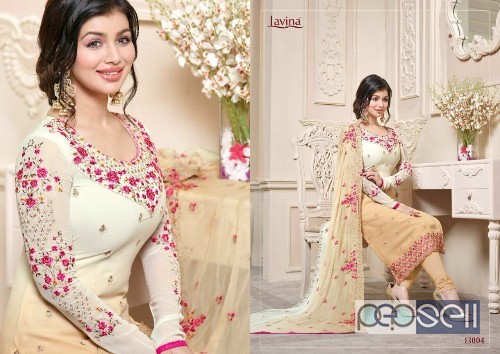 elegant georgette embroidered lavina vol 13 suits with nazneen dupatta avaialble 2 