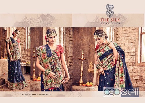  m n banarasi silk sarees designer catalog available at singles available price- rs4350 each singles available no of pcs- 15 4 