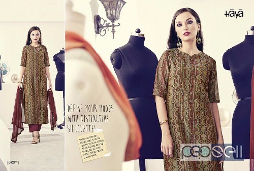 elegant haya fashion mercury cotton digital printed suits with chiffon dupatta avaialble 3 