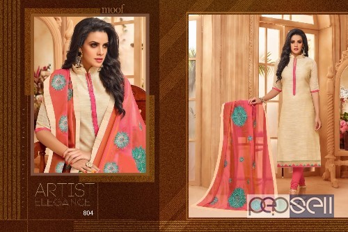 moof padmavati chanderi silk suits catalog at wholesale moq- 8pcs no singles price- rs600 each 2 