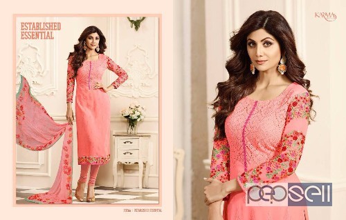  karma 10260 georgette suits catalog available at wholesale moq- 9pcs no singles price- rs1400 1 