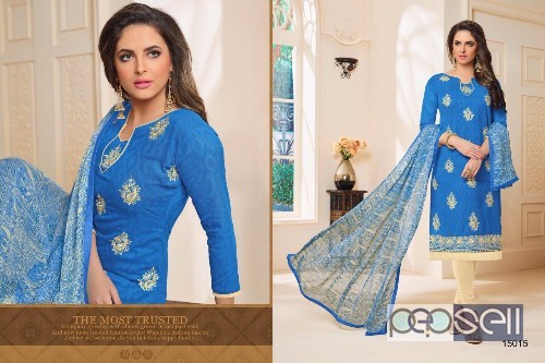 elegant dairy don vol 12 cotton jaquard embroidered suits with nazneen dupatta available 4 