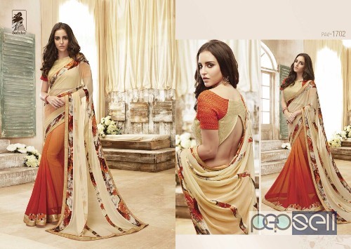 sahiba pavitra vol17 designer georgette sarees catalog at wholesale  moq- 12pcs  price- rs999 each  no singles 1 