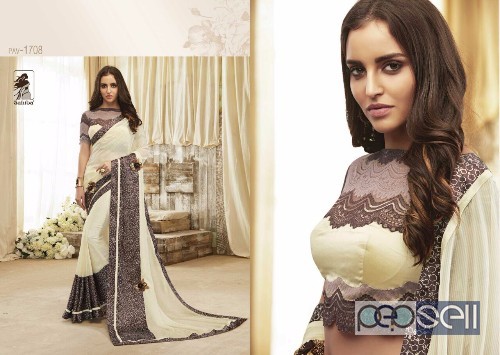 sahiba pavitra vol17 designer georgette sarees catalog at wholesale  moq- 12pcs  price- rs999 each  no singles 4 