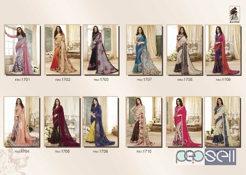 sahiba pavitra vol17 designer georgette sarees catalog at wholesale  moq- 12pcs  price- rs999 each  no singles 5 