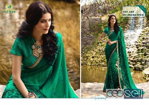 sanskar suhane pal vol13 georgette printed sarees catalog at wholesale  moq- 18pcs  no singles  price- rs570 each 2 