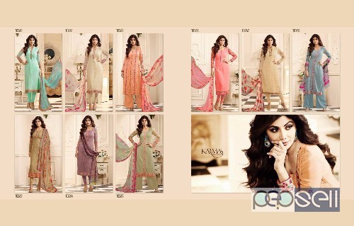 elegant heavy georgette karma designer suits with embroidery work available 0 