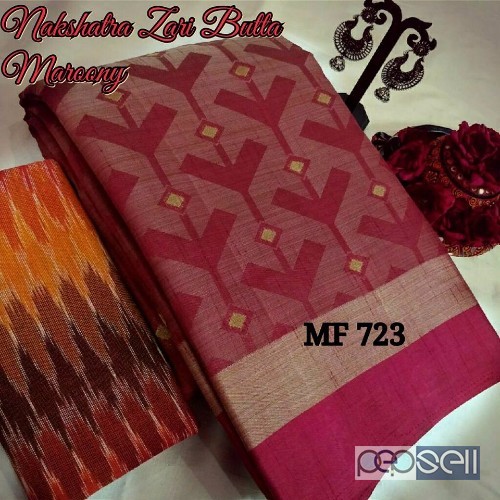 ​MF723 tussar silk sarees non catalog at wholesale available moq- 10pcs no singles or retail price- rs750 1 