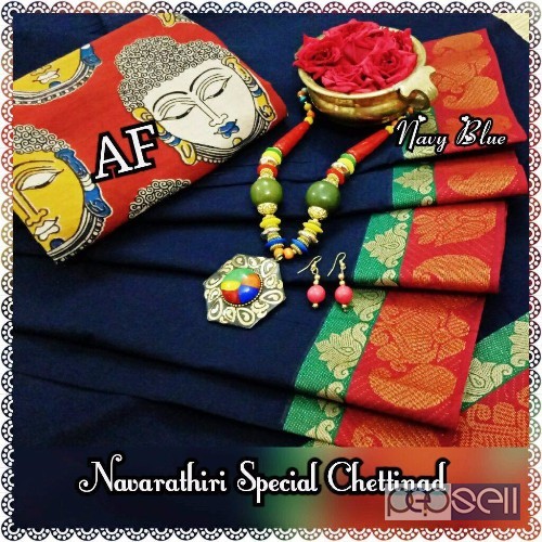 AF navrathri special chettinad sarees combo price- rs750 each moq- 10pcs no singles or retail 3 
