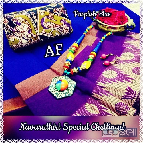 AF navrathri special chettinad sarees combo price- rs750 each moq- 10pcs no singles or retail 4 