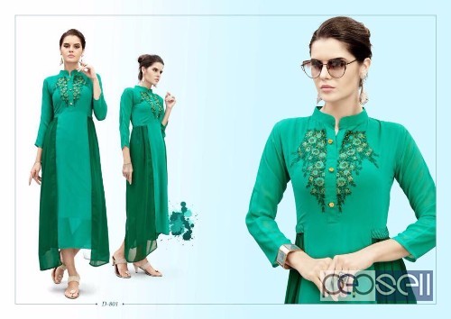 elegant vs flory georgette embroidered fashionable kurtis available in all sizes 0 