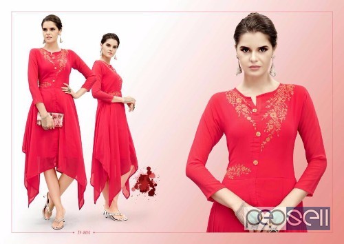elegant vs flory georgette embroidered fashionable kurtis available in all sizes 1 