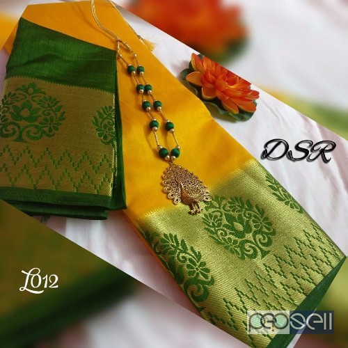 DSR brand tussar silk sarees comes with running blouse piece and jewellery price- rs750 each moq- 10pcs no singles or retail 0 