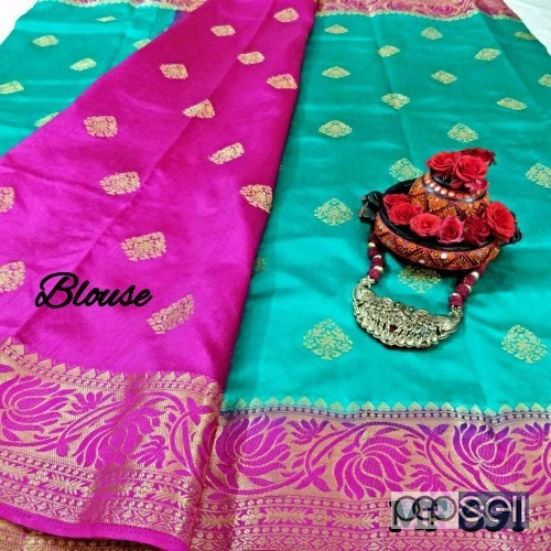 MF691 tussar silk sarees comes with running blouse piece and jewellery price- rs750 each moq- 10pcs no singles or retail 5 