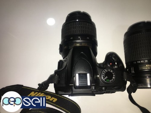 Nikon DSLR 3200 D with 18-50mm kit lens, 70-300 mm Lens, 50mm Prime lens 2 