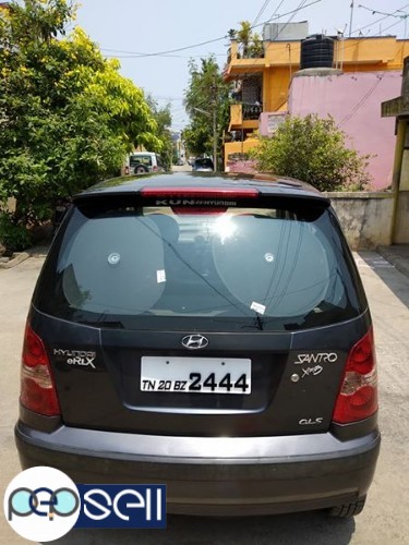 Santro xing Gls 2008 model grey colour insurance current fixed price 1 