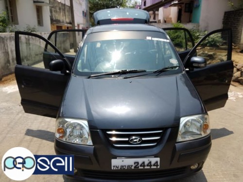 Santro xing Gls 2008 model grey colour insurance current fixed price 3 