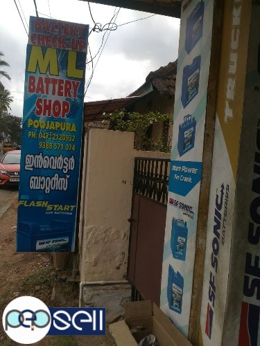ML Battery Shop-SF Sonic Battery Shop In Trivandrum,Vellayambalam-Perurkada-Enchakkal 2 