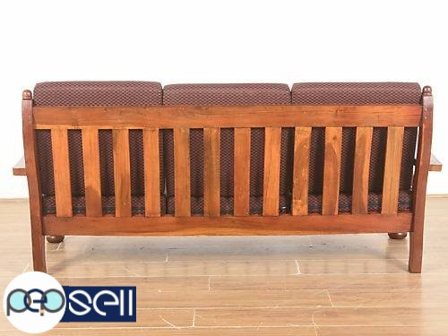 Brand new assam teak wood sofa 3+1+1 warranty 2 