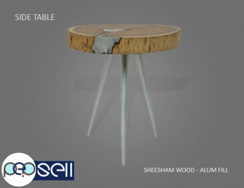 Buy Molten Wood End Table at Aglow Exports Inc. 1 