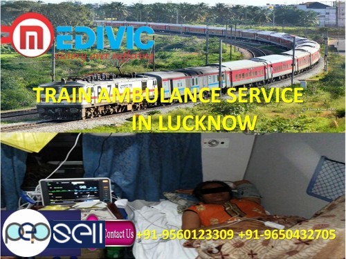 Pick Prestigious Commercial Train Ambulance Services in Lucknow by Medivic 0 