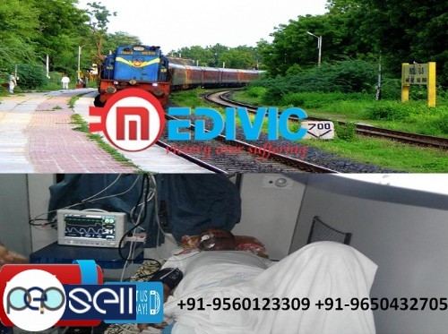 Take Splendid Patient Shifting Train Ambulance from Kolkata to Delhi by Medivic 0 