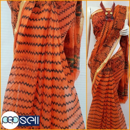 Kota Cotton sarees in fine quality of *Hand Block Printing.*  - Kerala Kochi Ernakulam 0 