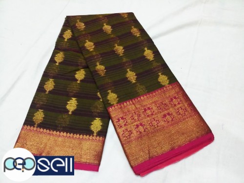 Banarasi Silk - fancy and exclusive kora mushlin soft and silk saree - Kerala Kochi Ernakulam 5 
