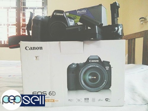 Canon 6D(Body) with 2batteries and Battery grip 1 