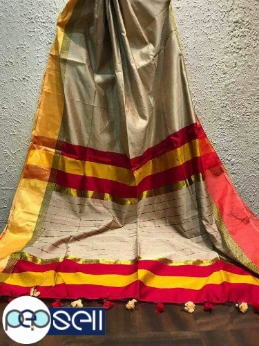 Maheswari Silk Cotton with blouse piece - Kerala Kochi Ernakulam 2 