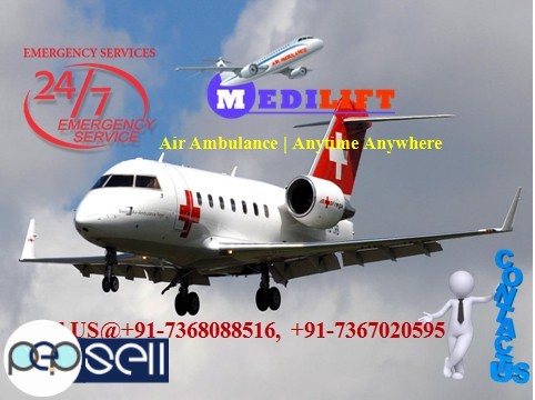 Book an Advanced Rescue facility Air Ambulance in Delhi 24 Hours 0 