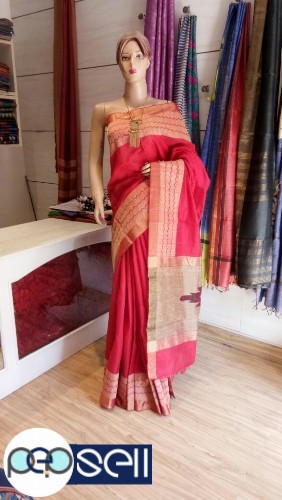 Raw silk saree for sale in Kochi Ernakulam Kerala 1 
