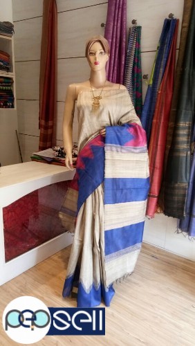 Raw silk saree for sale in Kochi Ernakulam Kerala 3 
