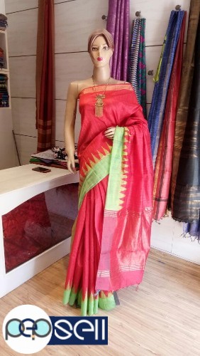 Raw silk saree for sale in Kochi Ernakulam Kerala 4 
