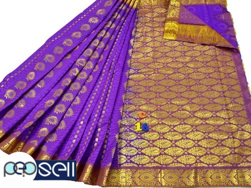 Kanchipuram type silk saree  attractive jarigai work.....   for sale in Kochi Ernakulam Kerala 1 