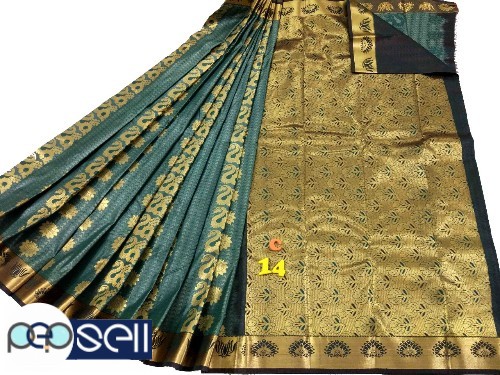 Kanchipuram type silk saree  attractive jarigai work.....   for sale in Kochi Ernakulam Kerala 2 