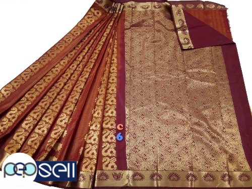 Kanchipuram type silk saree  attractive jarigai work.....   for sale in Kochi Ernakulam Kerala 5 
