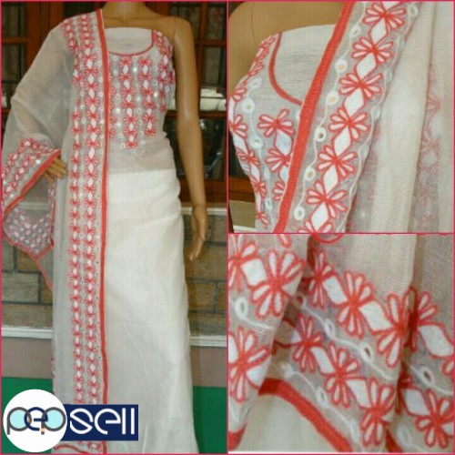 Supernet Ariwork churidhar suit material 1200 free shipping for sale in Kochi Ernakulam Kerala 0 