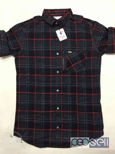 Red And Black Plaid Button-up Men's Shirt 1 