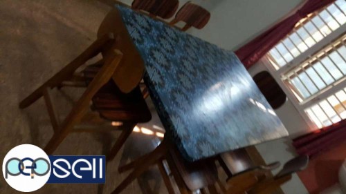 Used Teakwood Dinning table and chairs for sale in Palakkad 2 