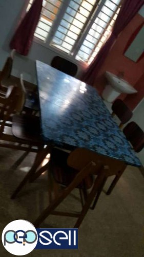 Used Teakwood Dinning table and chairs for sale in Palakkad 3 