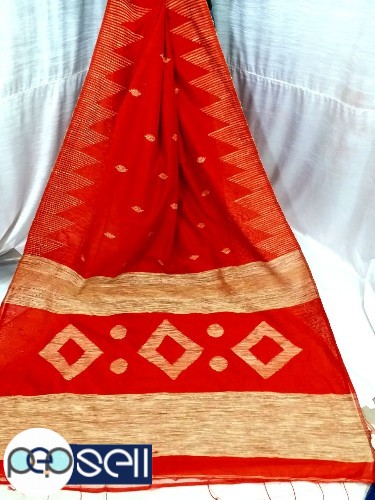 Handloom nimki jamdani  saree with blouse piece for sale in Ernakulam 1 