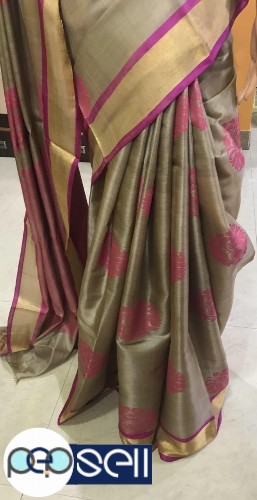 Pure tussar silk saree all over full booti jala for sale in Kochi 1 