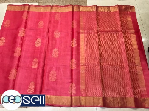 Pure tussar silk saree all over full booti jala for sale in Kochi 2 