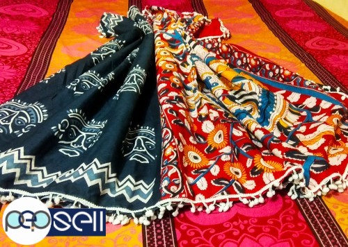 Cotton Pompom sarees with blouse Kerala Ernakulam Kochi 0 