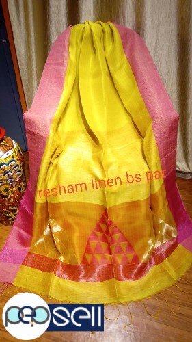 Resham linen with Bangalore silk border jamdan - Kerala - Kochi Ernakulam 0 