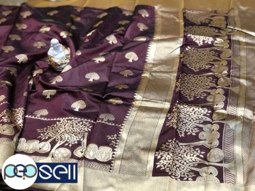 Banarasi fancy silk saree Kerala Kochi Ernakulam 0 