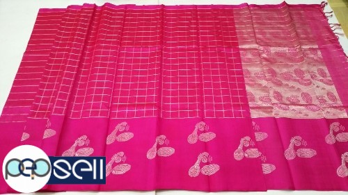 75% pure silk and 25% cotton kanjivaram silk handloom sarees  - Kerala Kochi Ernakulam 1 
