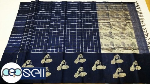 75% pure silk and 25% cotton kanjivaram silk handloom sarees  - Kerala Kochi Ernakulam 3 